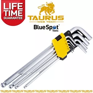 9 x BlueSpot Extra Long Ball End Hex Allen Keys Set 1.5-10mm Metric UK FREE P&P - Picture 1 of 1