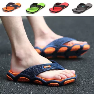 Herren Flip Flop Zehentrenner Badelatschen Sandalen Badelatschen Schuhe Slippers - Bild 1 von 17