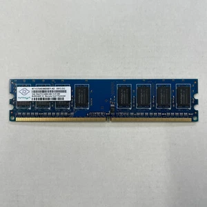 Nanya 1GB DDR2 RAM PC2-6400 800Mhz non-ECC Unbuffered DIMM NT1GT64U88D0BY-AD - Picture 1 of 3