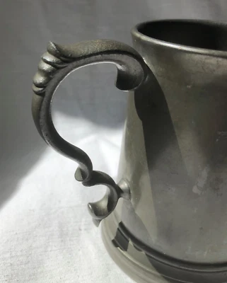James Dixon & Sons Pewter Tankard ½ Pint Glass Bottom Truncated Cone - Image 1 of 4