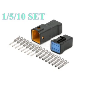 SCHWARZER 8-Pin/Weg JST JWPF Wasserdichter Steckverbinder Steckdosen-Kit 08T/08R-JWPF-VSLE - Bild 1 von 3