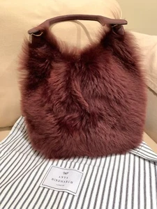 New Anya Hindmarch Build a Bag Shoulder FUR Leather Handbag - Picture 1 of 6