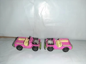 2 Vtg 1971 Matchbox Lesney Superfast No 2 Jeep Hot Rod Pink England - Picture 1 of 6