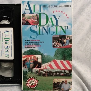 All Day Singin' VHS VCR Tape Used Bill & Gloria Gaither Gospel - Picture 1 of 3