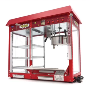Gastronomie Popcornmaschine - 150gr - mit Warmhaltevitrine - Bild 1 von 1