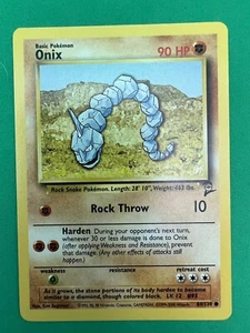 ONIX - 58/130 - Base2 Set - Common - Pokemon Card - Unlimited Edition - NM - Picture 1 of 2