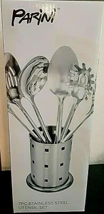 Parini 7 Piece Stainless Steel Utensil Set Durable and Easy to Clean NEW IN BOX - Picture 1 of 2