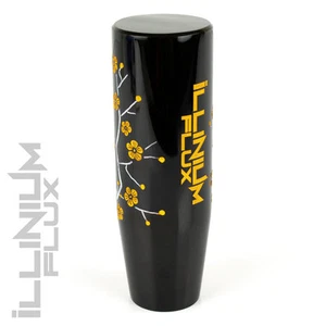 ILLINIUM FLUX YELLOW PAINTED BLACK SAKURA BLOSSOM AUTOMATIC KNOB 8X1.25 K31 - Bild 1 von 1