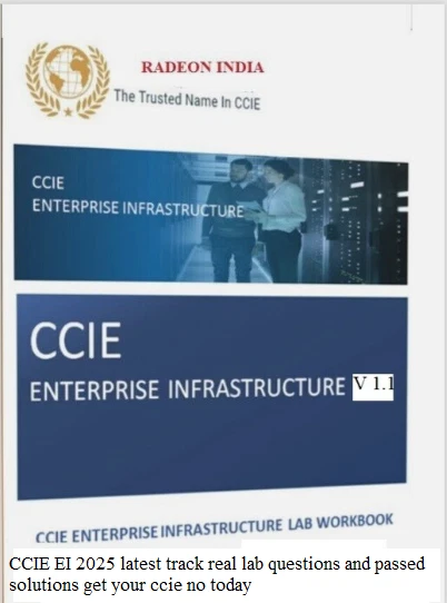 CISCO CCIE EI Enterprise Infrastructure v1.1 Real lab workbook 2025 work book - Image 1 of 1