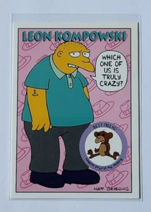 1994 THE SIMPSONS LEON KOMPOWSKI TRADING CARD - Picture 1 of 2