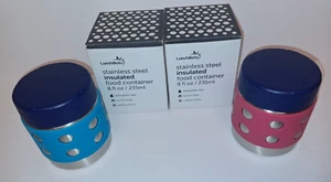 Tarro de puntos rosas o azules de 8 oz BOTAS DE ALMUERZO termo contenedor frío/calor triple aislamiento - Imagen 1 de 16