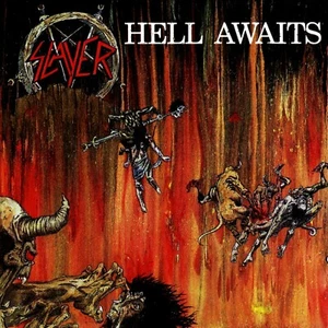 SLAYER Hell Awaits BANNER HUGE 4X4 Ft Fabric Poster Tapestry Flag album cover - Picture 1 of 3