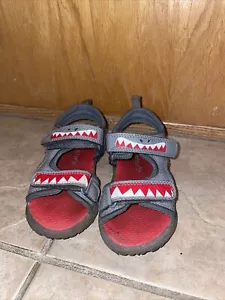 Carter's Boy Shark Sandals Shoes Light up gray - Picture 1 of 8