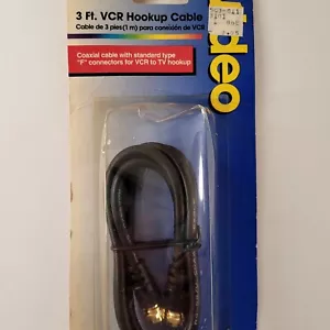 3 ft VCR Hookup Coax Cable Video Model3101 by Channel Master F Connectors - Picture 1 of 6