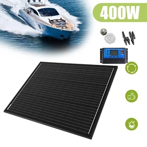 12V 400W Mono Solar Panel Kit Caravan Camping Home Battery Charging Controller - Picture 1 of 11