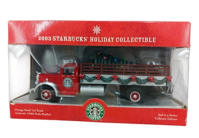 Corgi Starbucks Holiday 1940's Mack LJ Delivery Truck 1:50 Scale #2 Series 2003 - Image 1 of 4