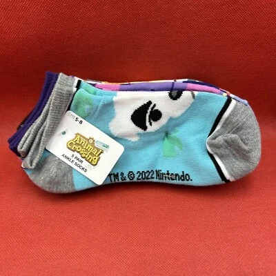 Animal Crossing New Horizons Calcetines al Tobillo 5 Pares Zapato Talla 5-8 NUEVO Foto 1 de 4