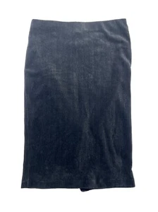 J.Jill Black Stretch Corduroy Knit Straight Pull On Pencil Skirt Size Medium EUC - Picture 1 of 4