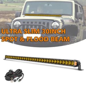 Combo de luces antiniebla LED amarillas de 30 pulgadas para conducción camión todoterreno SUV de 32"" - Imagen 1 de 13