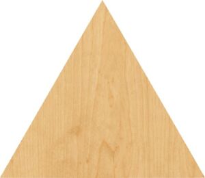 Triangle 1 Laser Cut Out Wood Shape Craft Supply - Woodcraft Cutout