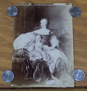c1890 ALBUMEN PHOTO by J.Kuhn/MARIE LEZINSHA/POLISH WIFE OF FRENCH KING LOUIS XV - Picture 1 of 1