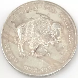 American Centennial Celebration Buffalo 1983 1 oz. Redondo de plata .999 - Imagen 1 de 2