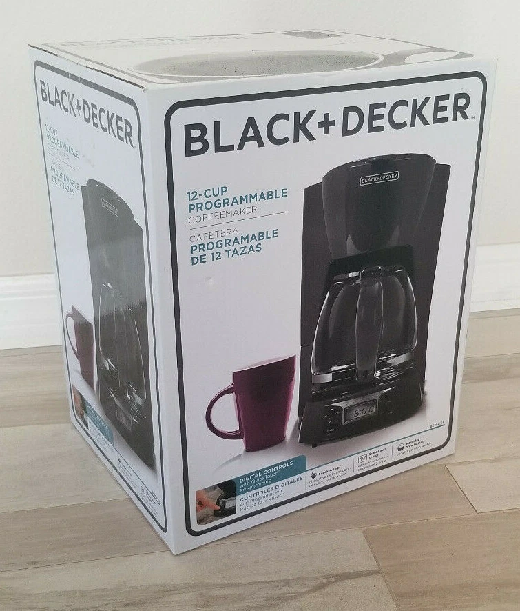 BRAND NEW - Black & Decker 12-Cup Programmable Coffee Machine Black BCM1410B - Image 1 of 4