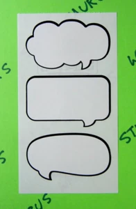 Caption Thought Bubbles Sticker Sheet Frances Meyer - Picture 1 of 4