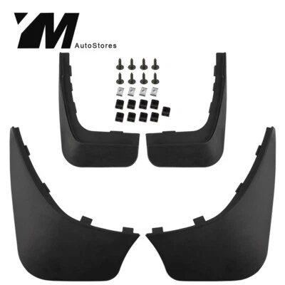 Qty4 Front & Rear Splash Guards Mud Flaps Mudguards For Smart Fortwo 2008-2015 - Image 1 of 4
