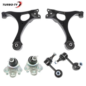 6PCS Front Lower Control Arm w/Ball Joint Sway Bar For Honda For Civic Acura CSX - Picture 1 of 11