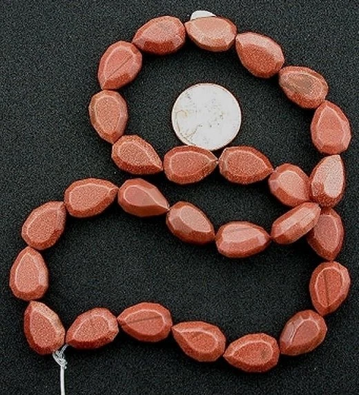 25x10 25 mm x 10 mm faceta pera piedra preciosa piedra preciosa cuentas 15 pulgadas hilo Foto 1 de 1