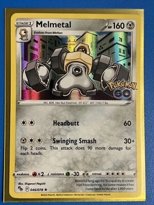 Melmetal 046/078 Holo Rare Pokemon Go NM 2022 - Picture 1 of 1