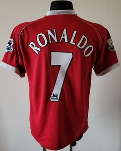 Manchester United 2006 - 2007 Home football Nike shirt #7 Ronaldo size Large - Picture 1 of 11