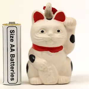 Maneki Neko winkende Katze Glocke Keramik Glück Glück H66 mm 191207 Japan - Bild 1 von 12