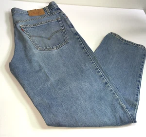 Pantalones de mezclilla vintage 1999 Levi's 550 de ajuste relajado 36x31 pestaña en blanco - Imagen 1 de 12