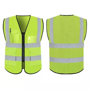 Safety Reflective Warehouse Security Visibility Vest Construction Traffic XXL - Picture 1 of 3