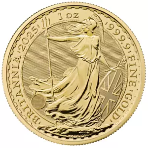 Goldmünze Britannia 2025 - Großbritannien - Anlagemünze - 1 Oz ST - Bild 1 von 2
