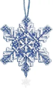 Mill Hill Charmed Ornament Beaded Cross Stitch Kit ~ Sapphire Crystal - Picture 1 of 3