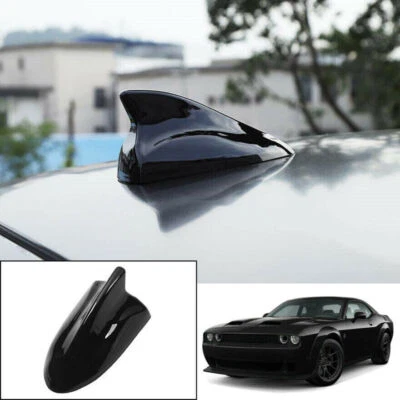 For Dodge Challenger 2010-2021 ABS Black Roof Shark Fin Antenna Cover Radio Trim - Image 1 of 4