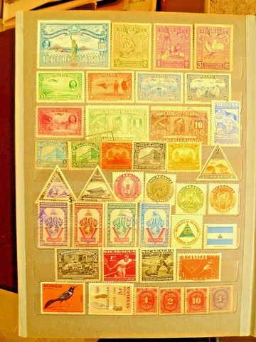 Nicaragua collection, including 2 MNH S/Sheets, several rare items, see 2 scans Cover