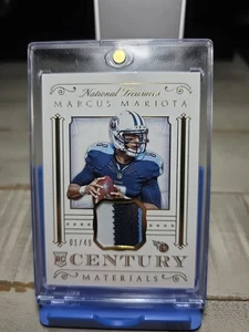 Panini National Treasures Marcus Mariota 3 Color Jersey Relic RC SSP 1/49 - Picture 1 of 2