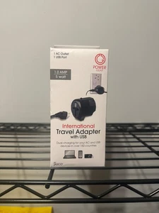 NEW-Power Gear International Travel Adapter with USB - Picture 1 of 3