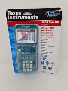 Texas Instruments TI-84 Plus CE Python Color Graphing Calculator -Metallic Teal- - Picture 1 of 2