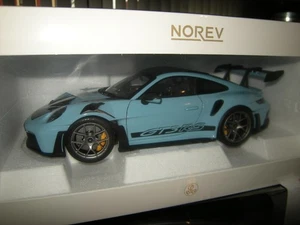 1:18 Norev Porsche 911 GT3 RS 2022 Weissach Pack Gulfblue/blau in OVP - Bild 1 von 1
