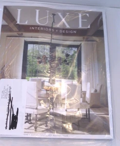 New Sealed LUXE + INTERIOR DESIGN Magazine JULY ~AUGUST 2025 NY Hamptons Conn - Picture 1 of 2