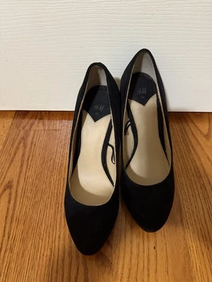 Tacones altos H&M negros con plataforma talla 40 Foto 1 de 4