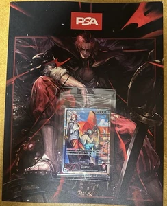 PSA One Piece Juego de Cartas SHANKS OP09-001 Holo Precintado Promo - Julio 2025 + Revista - Imagen 1 de 4