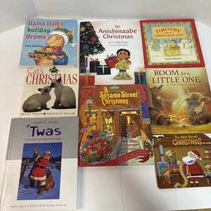 Lot of 8 Mixed Christmas Hardcover Children’s Books - Imagen 1 de 9