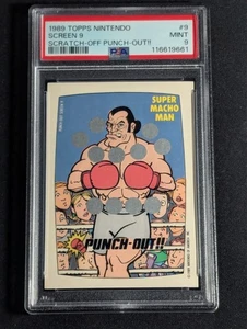 PSA 9 1989 Topps Nintendo Scratch-Off Game Punch Out!! Super Macho Man Screen #9 - Picture 1 of 2