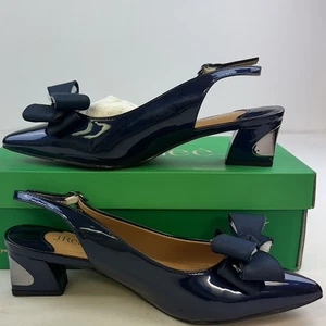 J.Renee Kimma Damen-Slingback-Pump spitz zulaufend Größe 8,5 marineblau - Bild 1 von 10